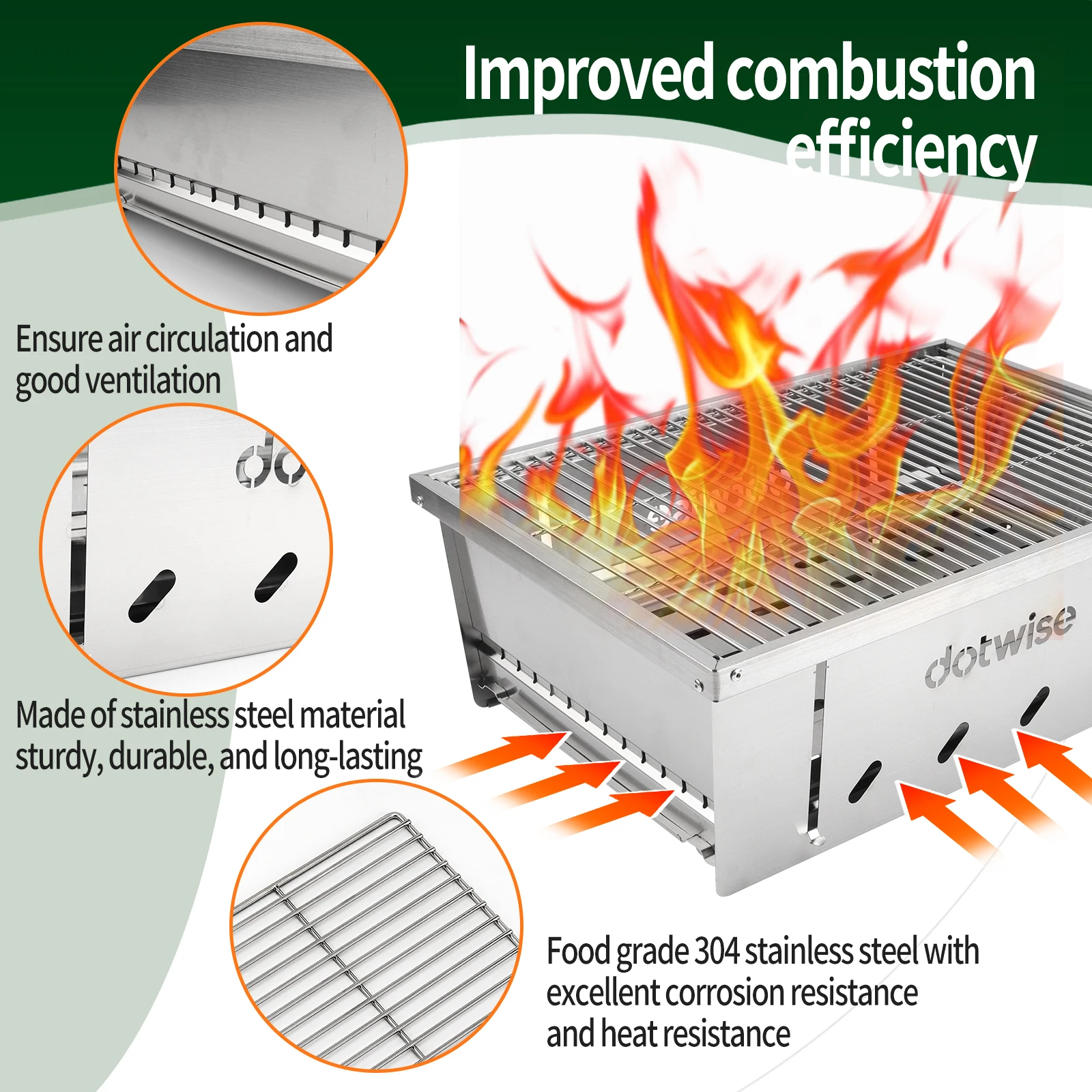 Dotwise, Pemanggang BBQ Portab - Camping Cooking Table ulasan dan harga