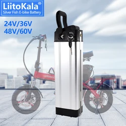 LiitoKala Silver Fish Ebike battery 24V 36V 48V 60V 10Ah 12Ah 15Ah 20Ah 30Ah for G-Hybrid City Bike Folding Bike E-bike Battery