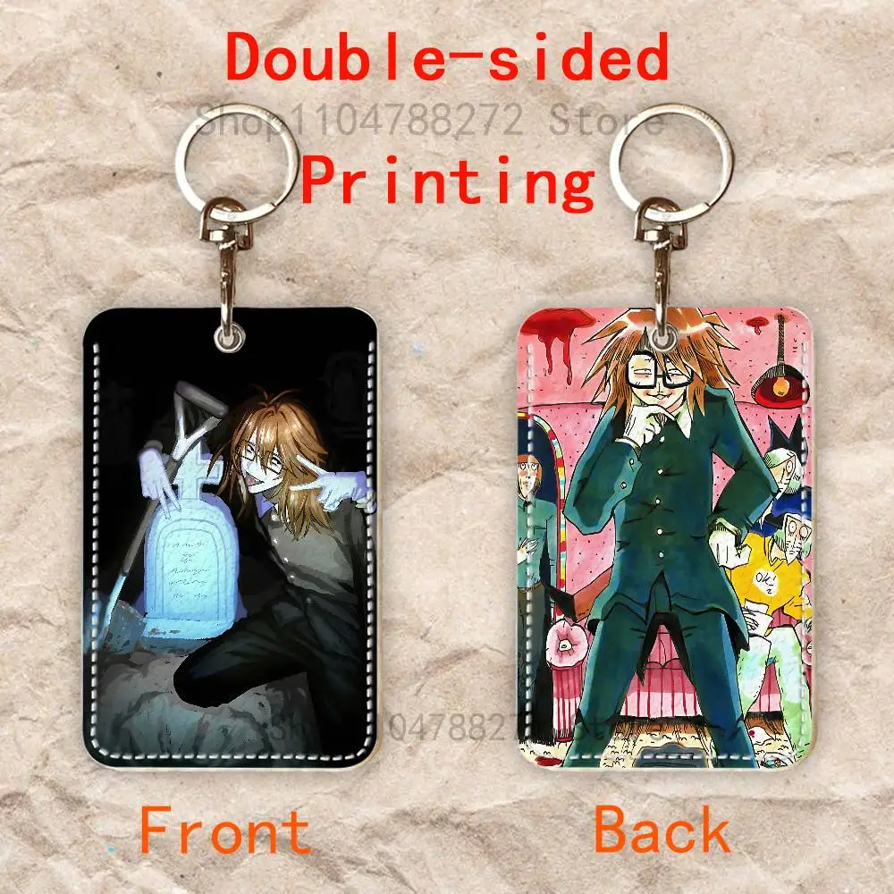 R-Randal Ivory R-Ranfren Custom Access Card Case Leather Card Holder Keychain Key Ring Transportation Card Case Gifts