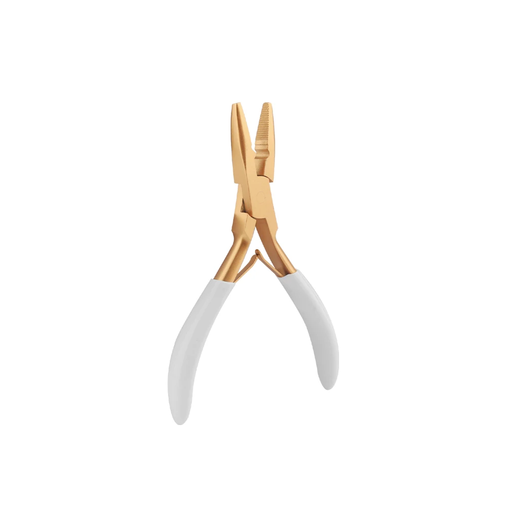 كماشة تطويل الشعر المضادة للانزلاق من جلامور دوف - أداة من الفولاذ المقاوم للصدأ لحلقات الصغيرة والنانو، وفتح وإزالة سلاسل الكيراتين #2