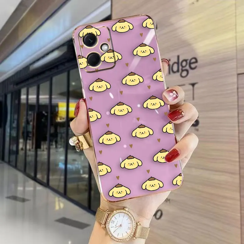 Cover Smooth E-TPU Phone Case Redmi NOTE 7 8 9 9S 9T 10 11 11S 12 12S 11T PRO PLUS 4G 5G Case P-Pompompurin Kero kero K-Keroppi