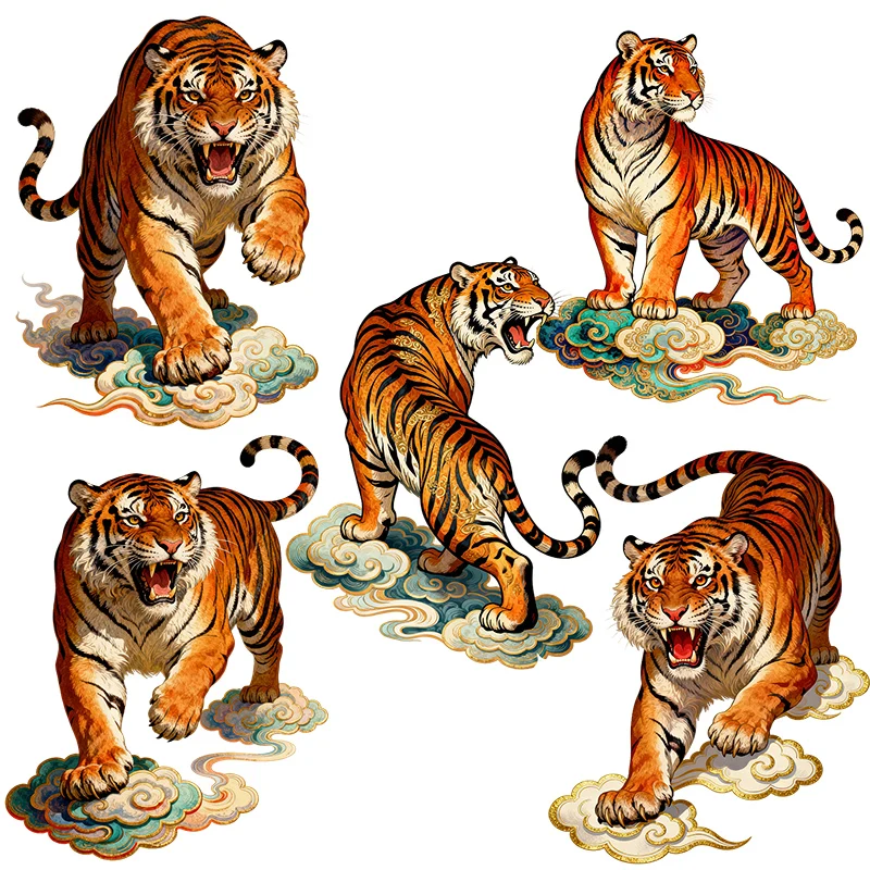 Three Ratels CD287 Tiger in the Cloud Artistic wall stickers for home decoration Personalized car decals