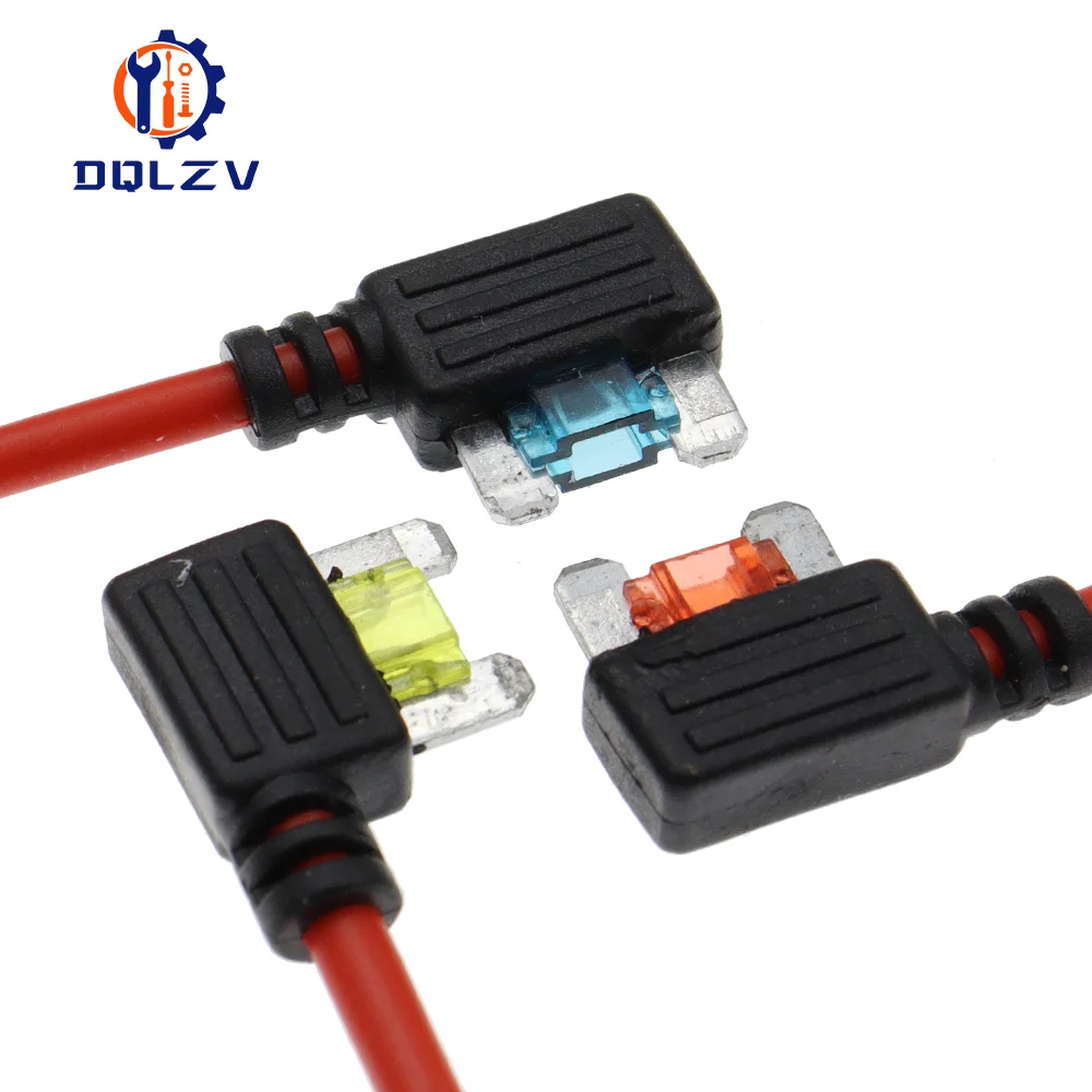 Portafusibles para coche de 12V, 5A, 10A, 15A, 20A, adaptador de grifo de circuito adicional, Micro estándar, hoja APM ATM, MINI dispositivo de seguridad medio Simple