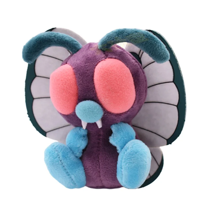 Pokemon 13cm Kawaii Butterfree Action Figure Doll Animal Butterfly Soft Pillow Toys Charm Birthday Gift for Kids Friends