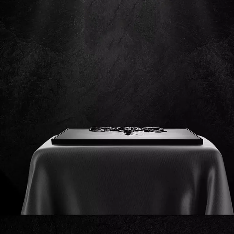 

Hospitality Dining Tea Tray Serving Luxury Decorative Accessories Stone Black Tea Tray Living Room Bandejas Home Decorationgs