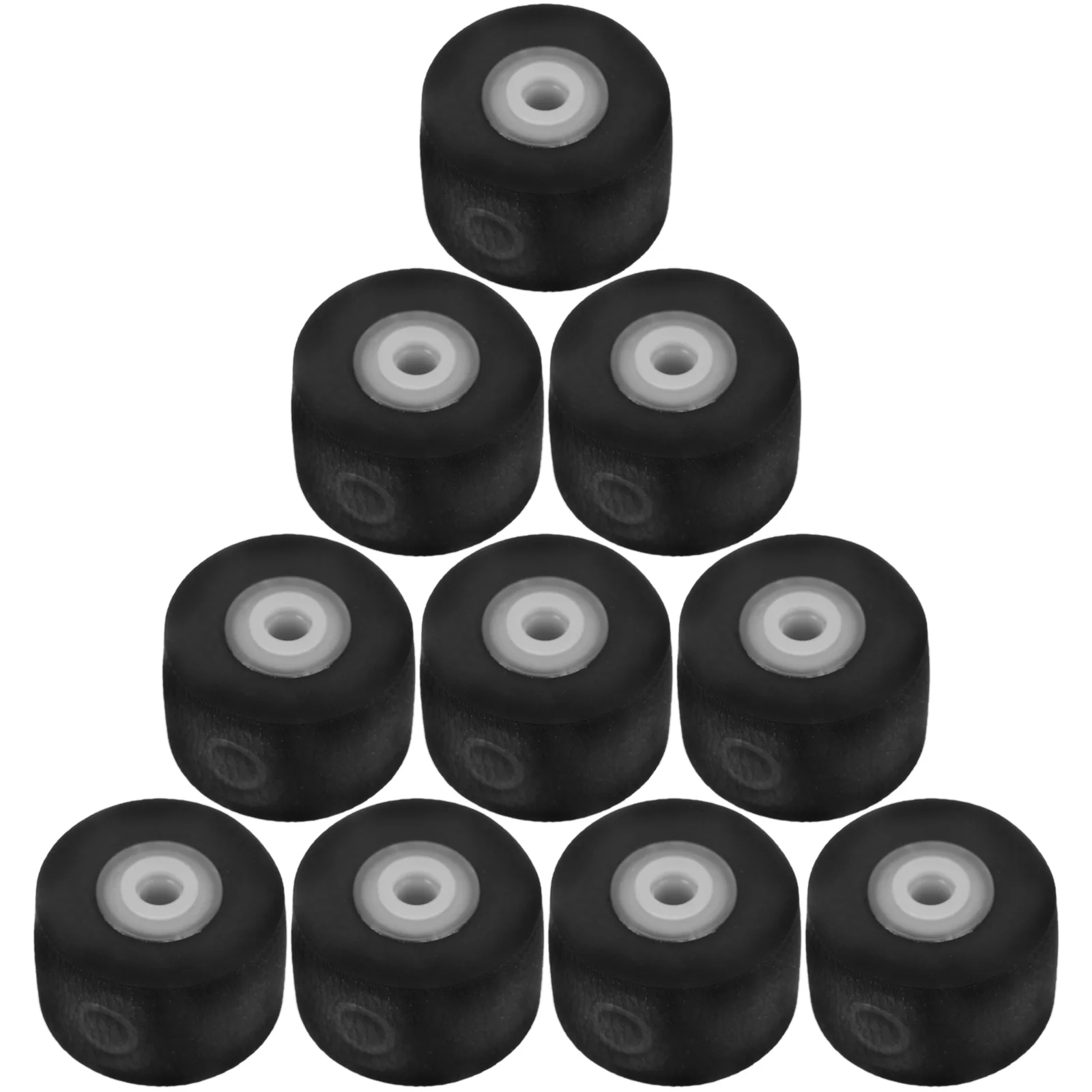 

10 Pcs Small Radio Bearing Wheel Recorder Pinch Roller Walkman for Recorders Black Miss