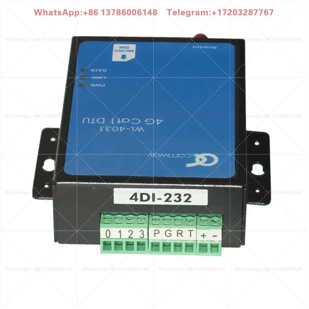 4-channel switch trigger SMS prompt, 4G full Netcom, support Modbus RTU protocol reading/active data uploading