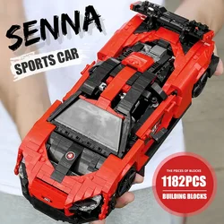1182PCS Super car Sanna MOC Building Blocks and Construction Toys For Adult Collectible Set 1:12 Scale Sports Cars Bricks Models