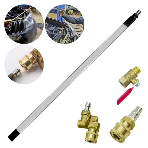 Herramienta de limpieza de radiador de coche, condensador de tanque de agua, pistola de agua para radiador de coche, herramienta de limpieza gratuita, 40/60cm