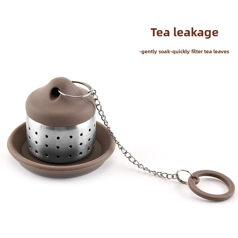 Stainless steel silicone tea leakage tea filter tea filter tea maker tea partition coffee isolation tool