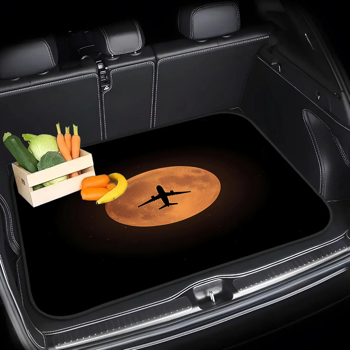 1pc Of Stylish Cargo Liners With Minimalist Print Elements, Persian Car Mats, Suitable For Trucks, Cars, Suvs, Trunk Protection