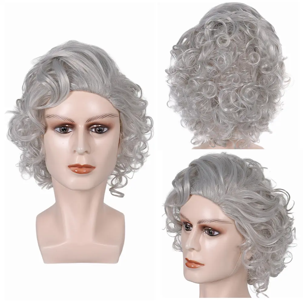 Astarion Cosplay Baldur Cos Gate Wig para homens e mulheres, Fantasia, Resistente ao calor, cabelo sintético, Carnaval, Halloween Party, Material de fantasia