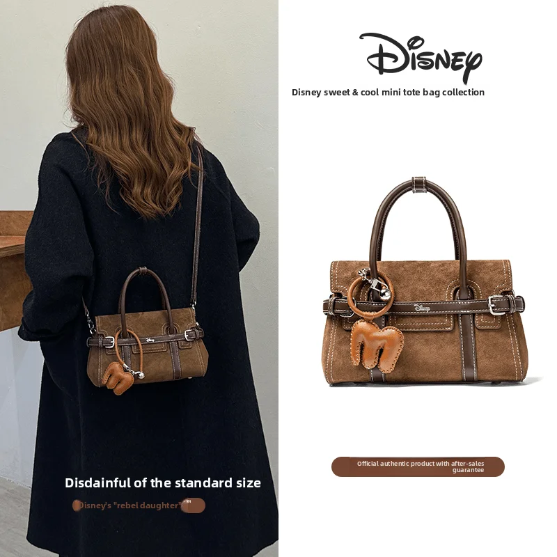 

Disney Authentic New Retro British Style Handbag Versatile Women's Handheld Single Shoulder Crossbody Bag