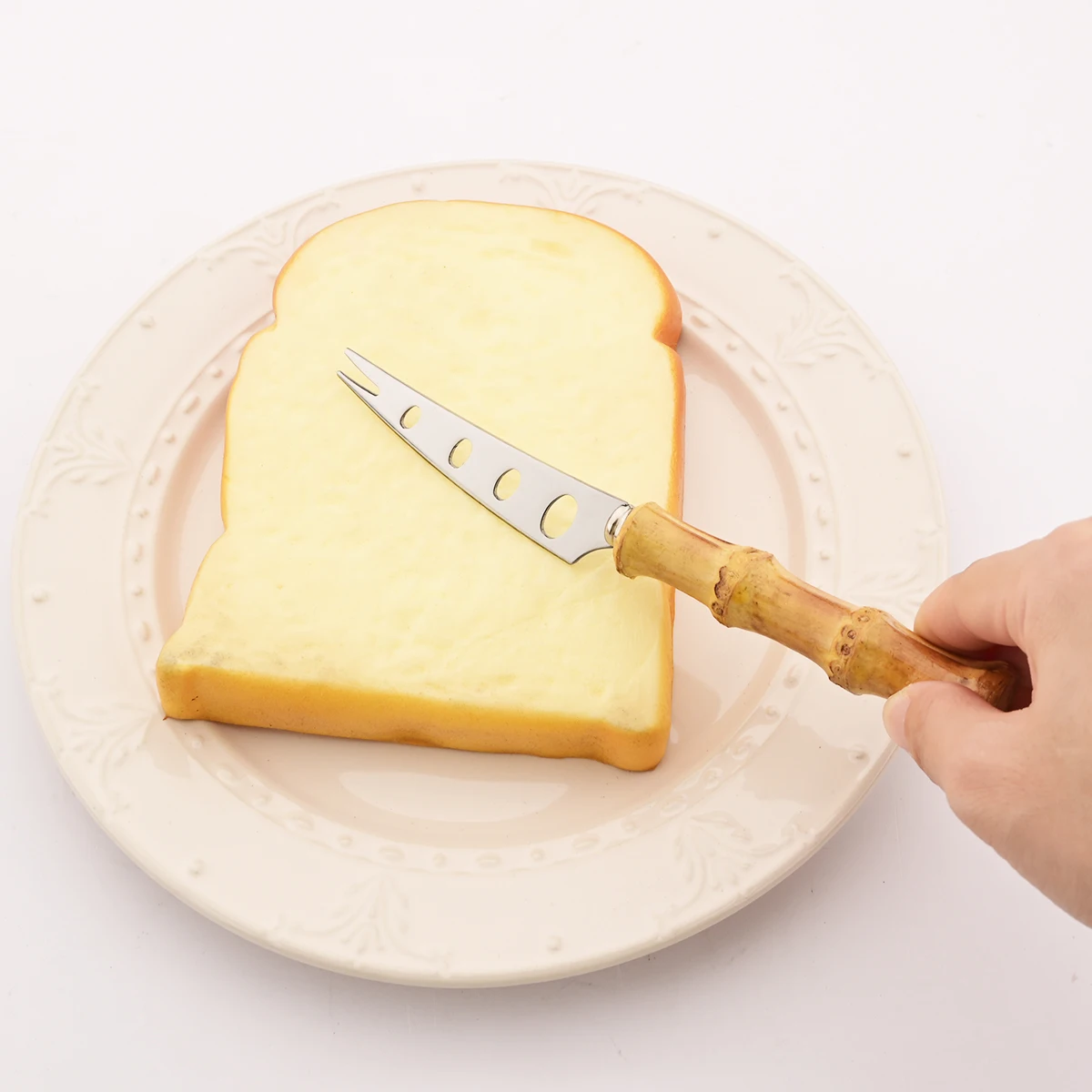 Bamboo Cheese Knives Set Cheese Cutlery Stainless Steel Cheese Slicer Cutter Mini Knife Butter Knife Spatula Fork Kitchen Tools