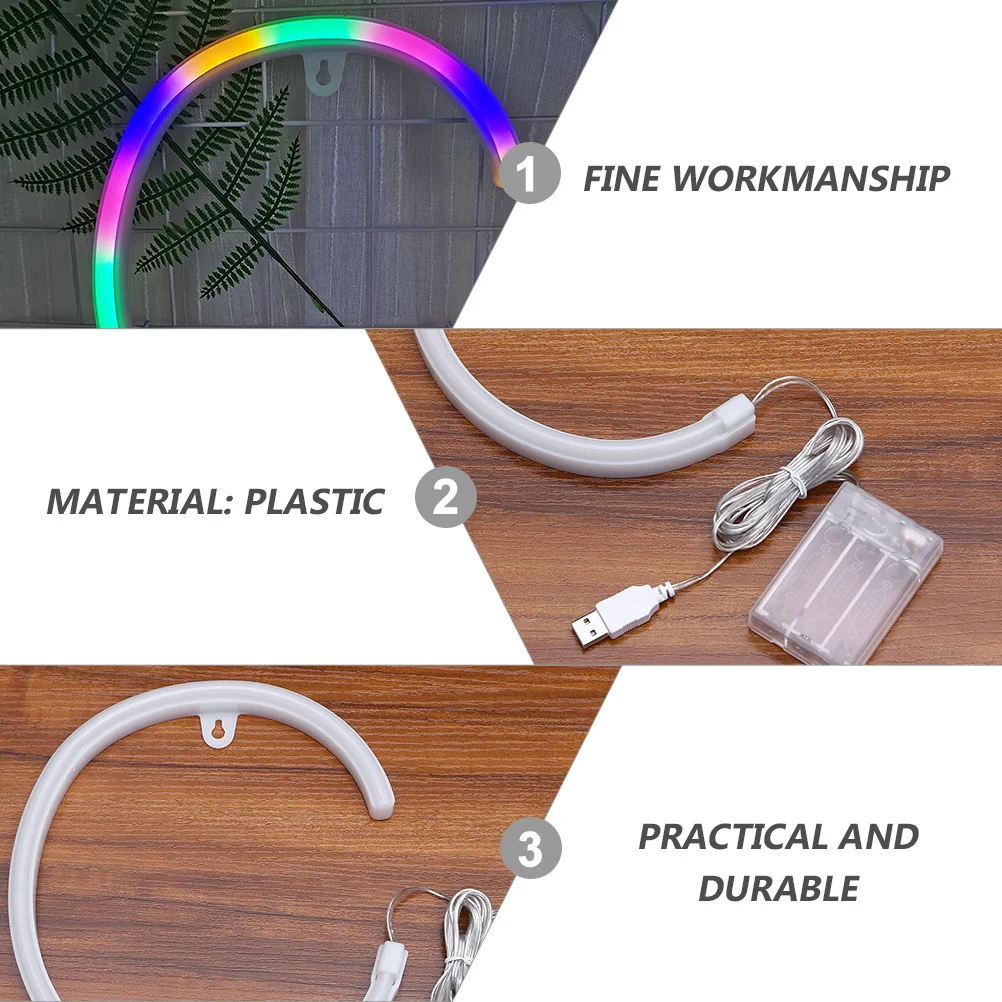 

English Letter LED Neon Sign Night Lamp Dual Power Creative LED Modeling Light Neon Light Decor Indoor Decorative Lighting