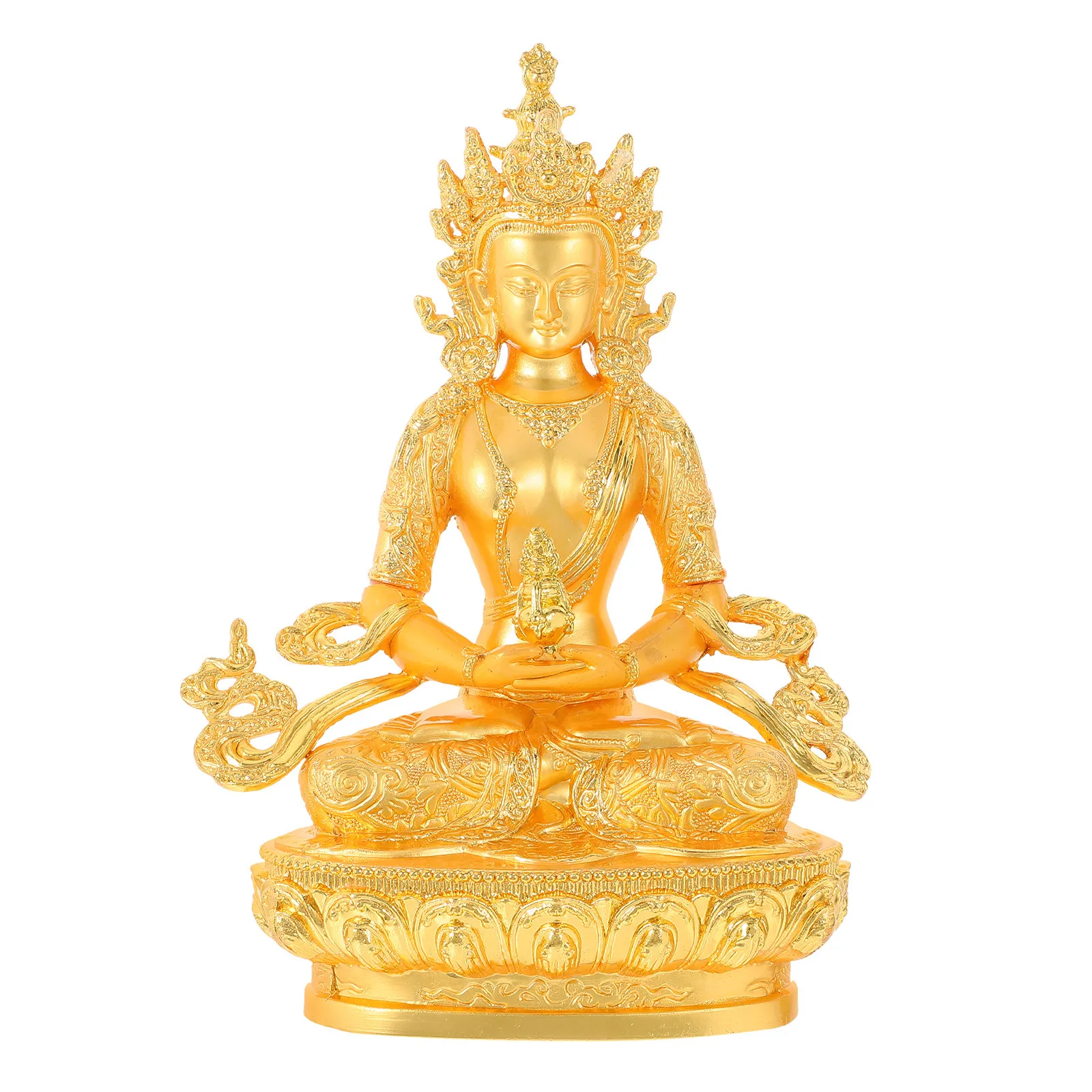 Miniature Metal Buddha Statue  - Home Office Feng Shui recension och pris