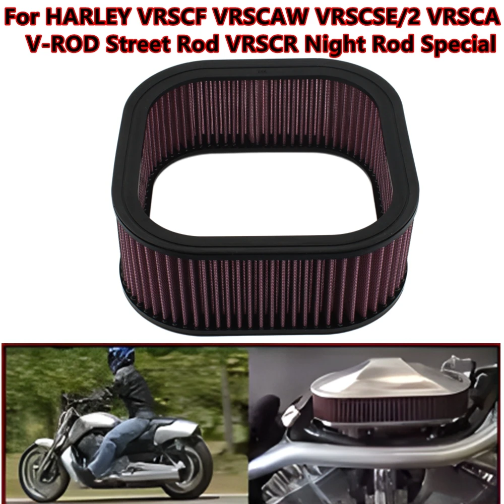 Motorcycle Air Filter Air Cleaner Accessories For HARLEY VRSCF VRSCAW VRSCSE/2 VRSCA V-ROD Street Rod VRSCR Night Rod Special