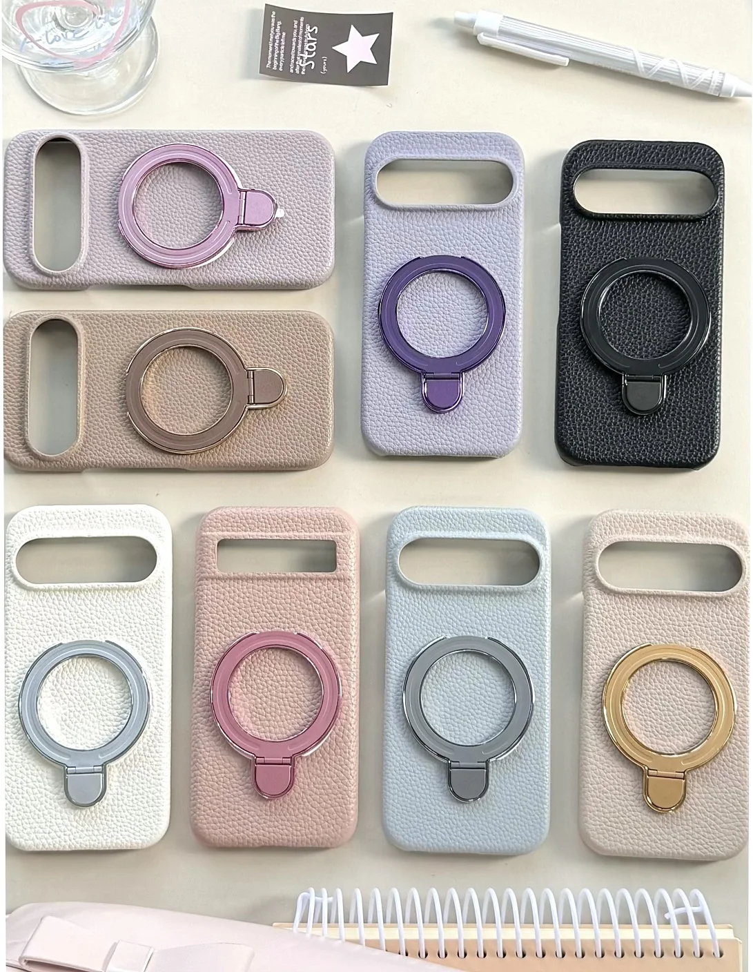 

Classical Bracket Leather Case For Google Pixel 9A,10 Pro XL 8A 8Pro 7,7Pro 6A 6 Shell Kickstand Phone Cover With Stand Holder