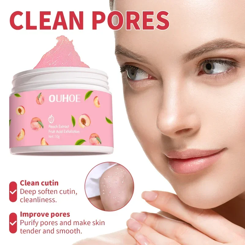 Face Brightening Creme Esfoliante, Removedor de cravos, Limpa Profundamente Os Cuidados Com A Pele, Clareamento Portos, Reparação Facial Scrub, Acne Blackhead