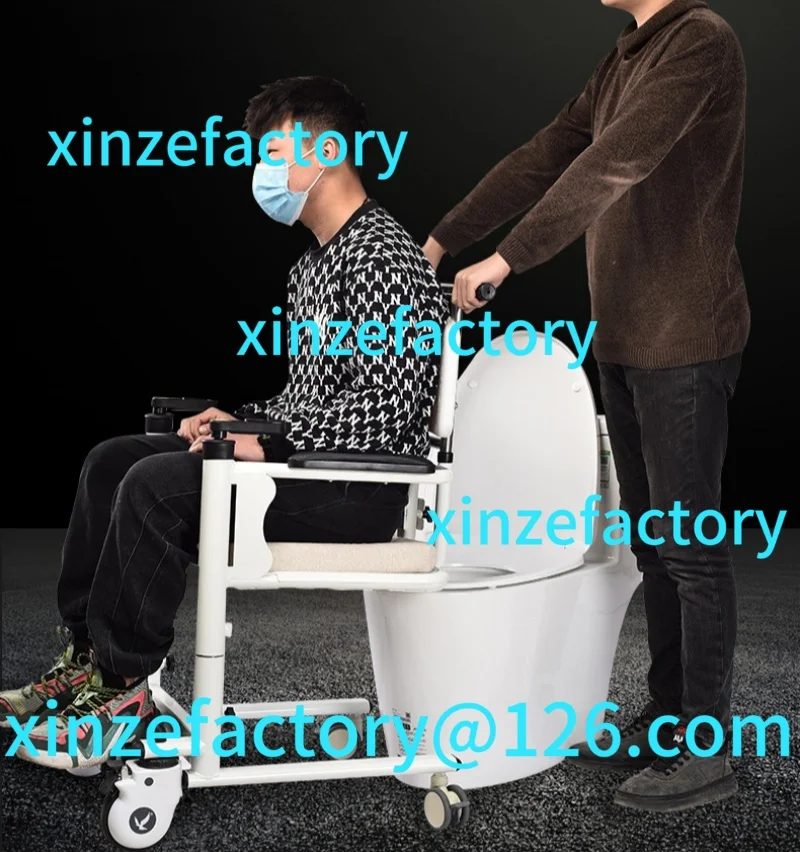 

Customizable Bedridden Patients Lifting Device Commode Chair Bathroom Toilet Stair Manual Lift Chair
