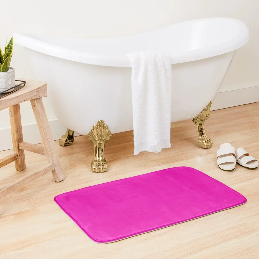 

Neon Pink Bath Mat Anti-Slip Carpet Carpets For Bathroom House Interior Entrance Bathroom Carpet Set Mat