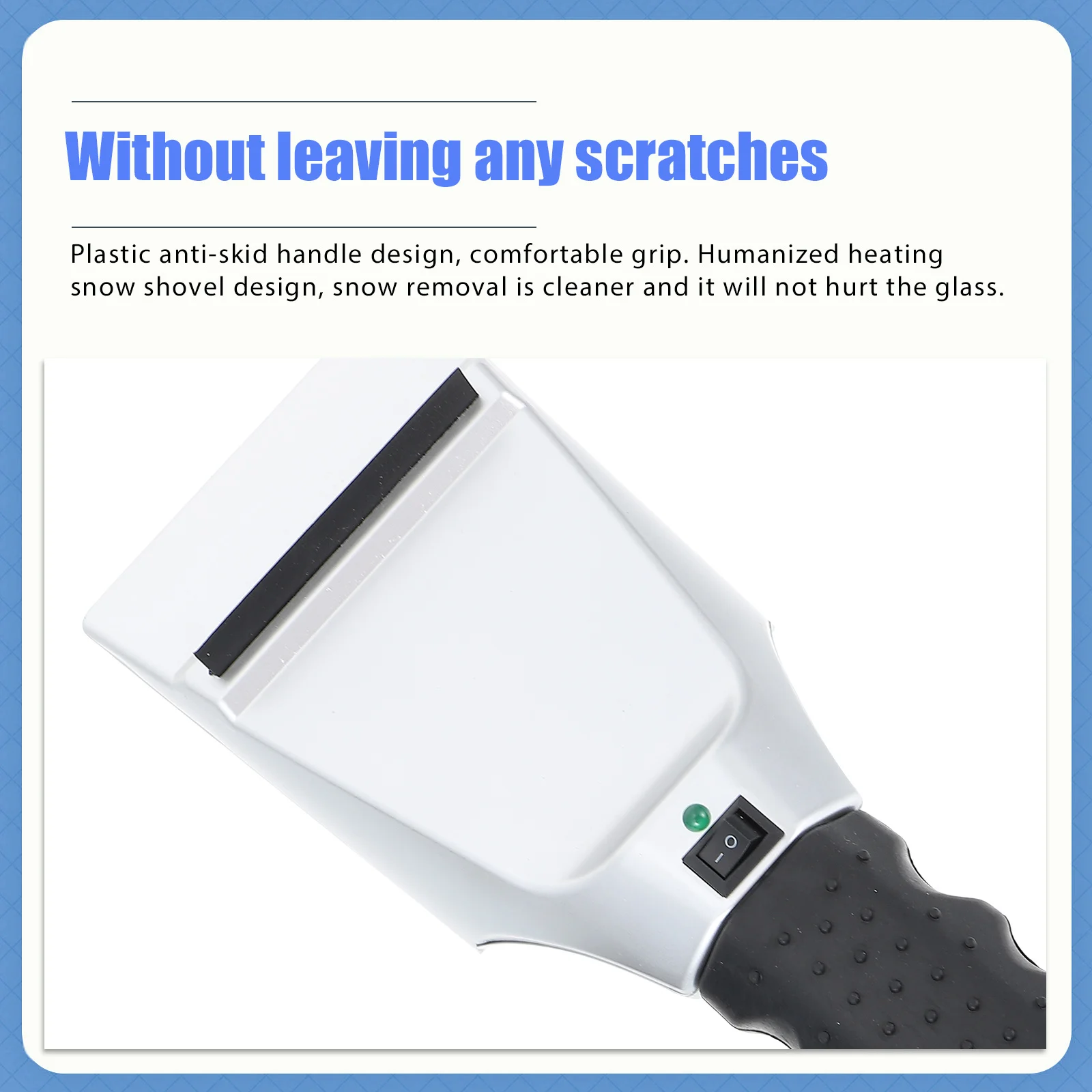 

12V Electric Heated Car Snow Scraper Plastic Ice Removal Shovel Instant Heating Snow Ice Remover Windshield Defrost Tool