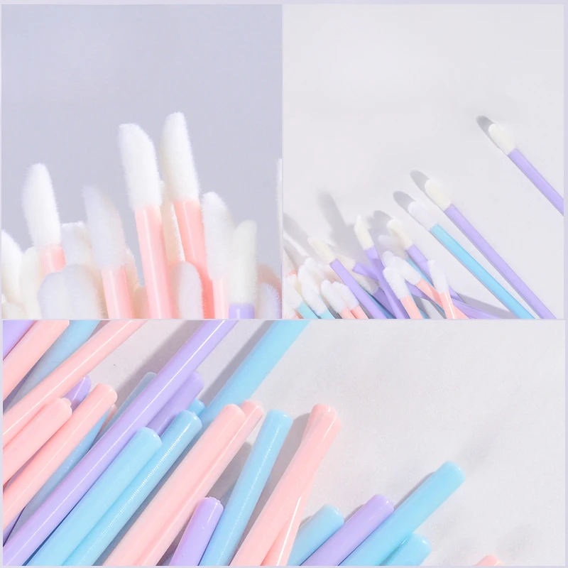 25/50PCS lip applicators disposable,lip brush,disposable mascara wands,disposable makeup applicators,disposable lip applicators