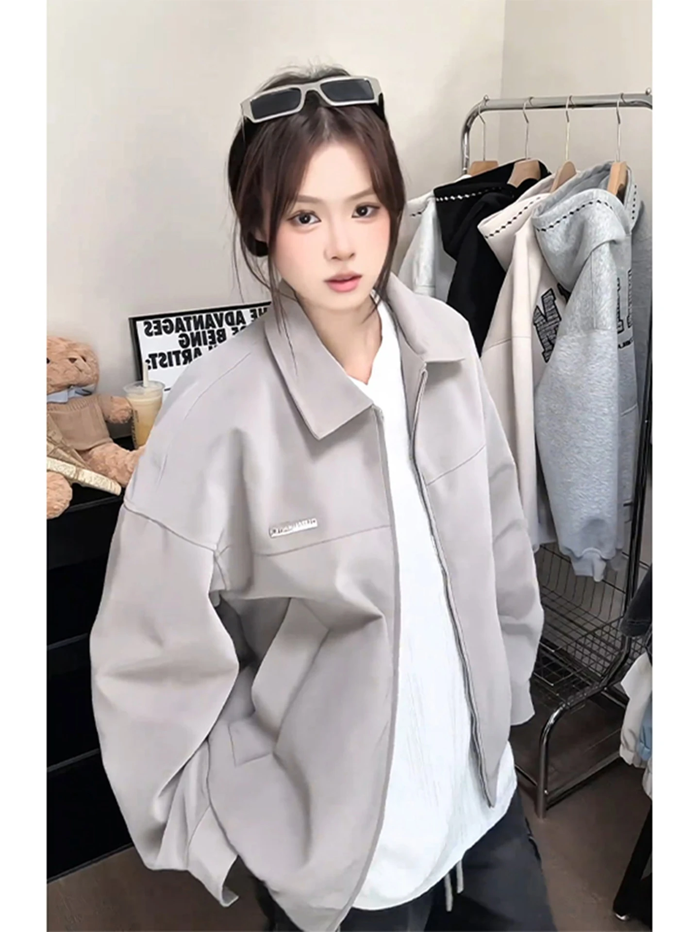 

Мужская осенняя кожаная куртка-бомбер в американском стиле, с воротником-стойкой, для мотоциклистов, с эффектом охлаждения, Cleanfit, для активного отдыха