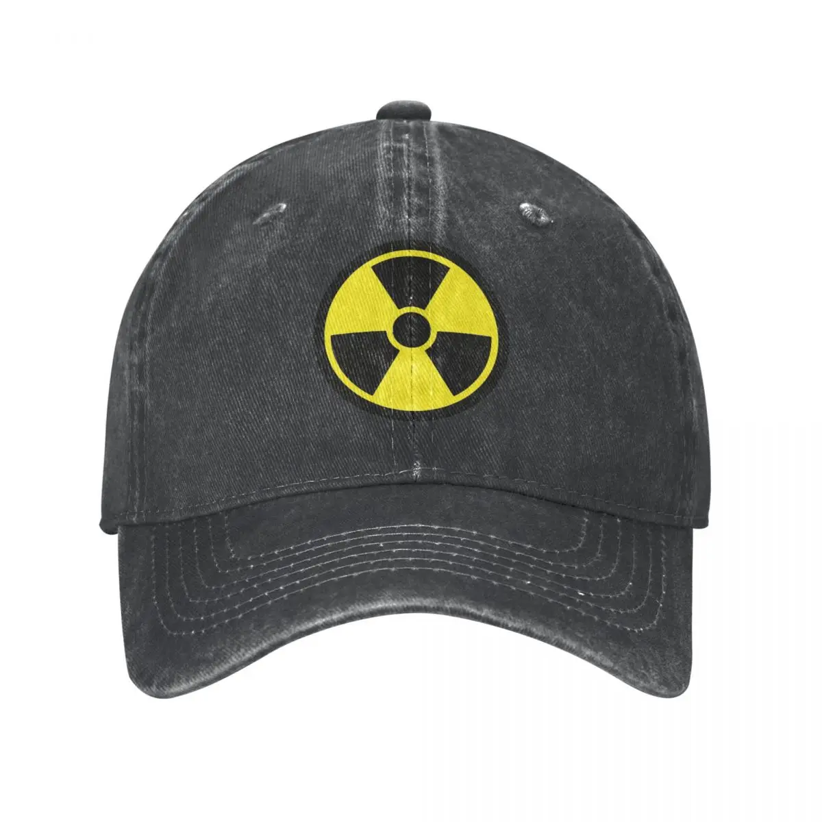 

Radioactive Symbol Unisex Baseball Cap Distressed Denim Caps Hat Vintage Outdoor Summer Snapback Cap