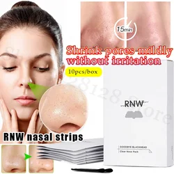 RNW nasal stickers to remove blackheads and shrink pores, deep cleansing T-zone care, warm and non-irritating nasal stickers