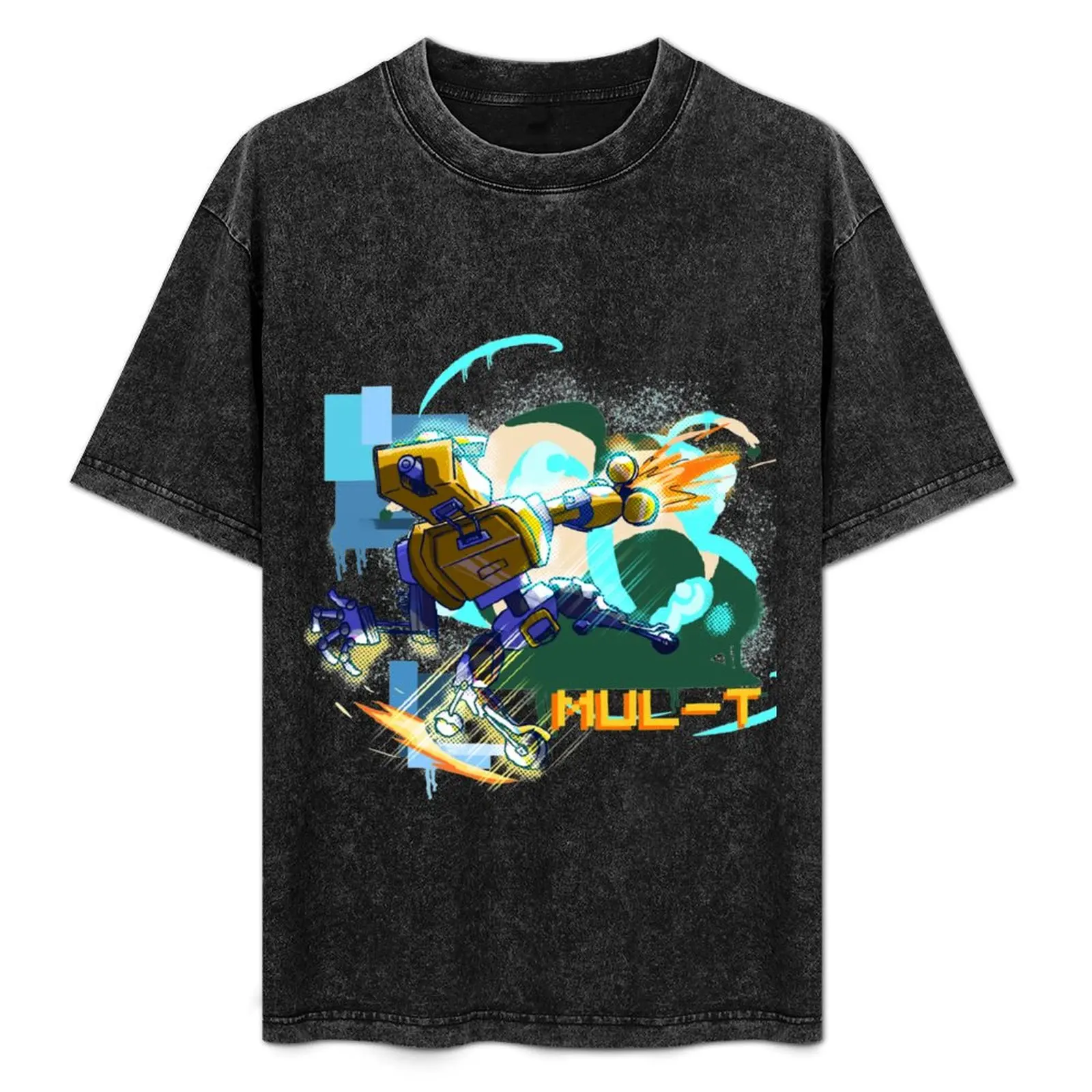 

Risk of Rain 2 Mul-T T-Shirt T-shirts man Luxury man vintage anime shirt T-shirts for men cotton