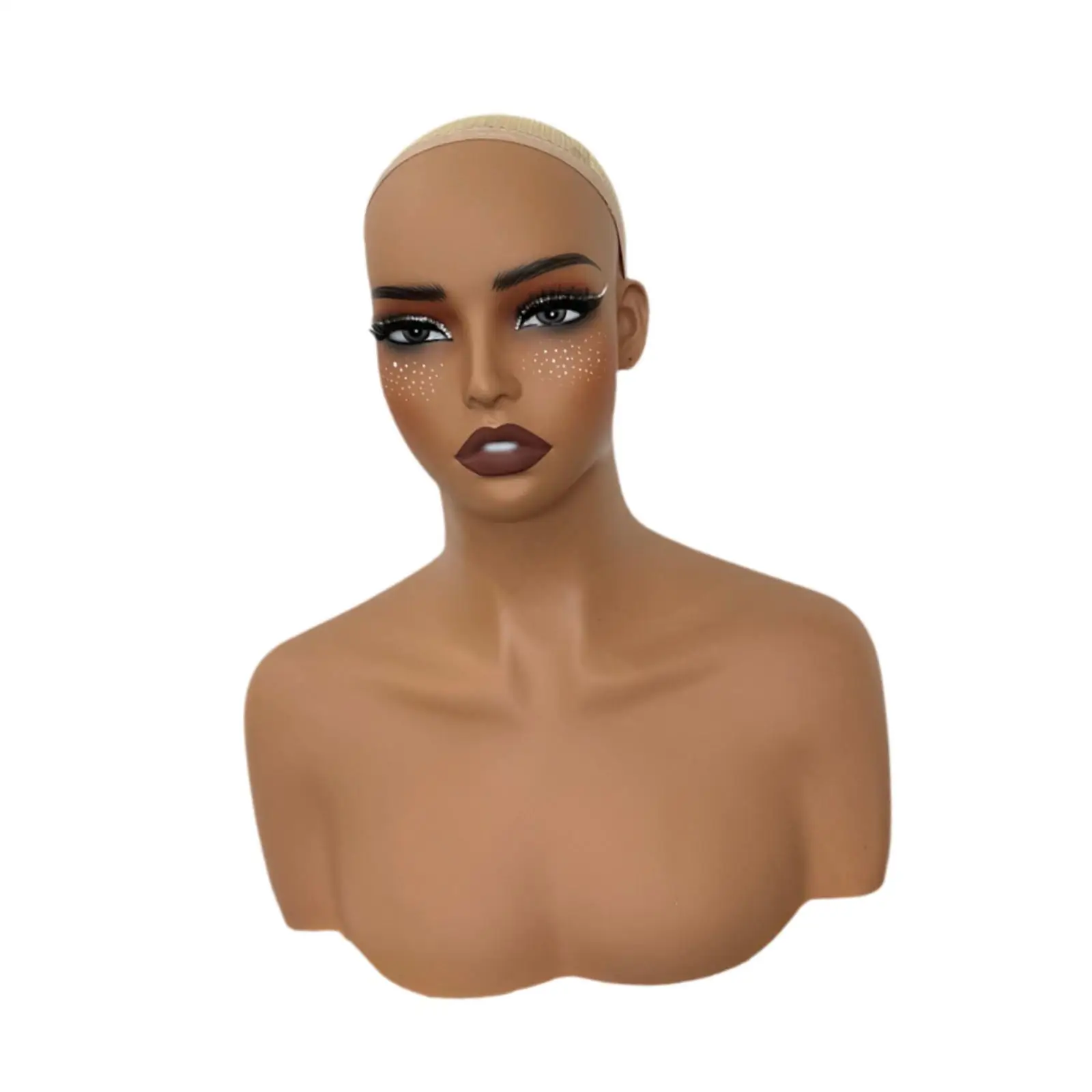 

Female Mannequin Head Portable Wigs Head Stand for Jewelry Necklace Sunglass