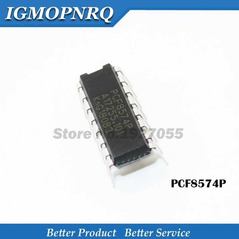 5PCS PCF8574P DIP-16 PCF8574 DIP16 8574P DIP-16 PCF8574AP 8574 novo