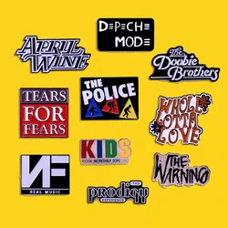 High Quality New Rock Band Enamel Pin Punk Music Album Brooch Badge Men's Backpack Pin Fashion Jewelry Clothing Bag Accessories