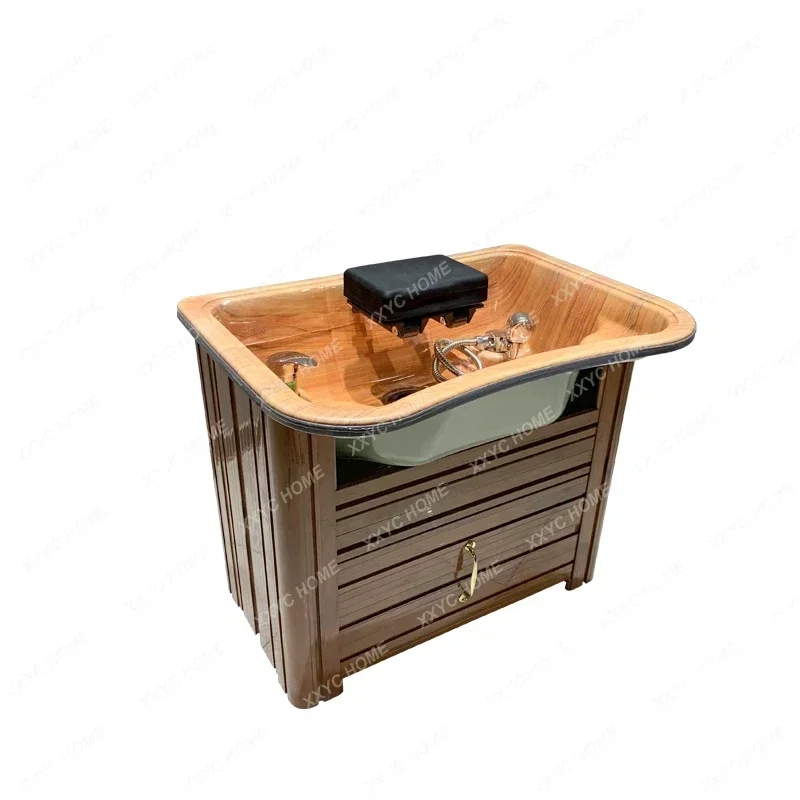 Mobile Shampoo Basin Beauty Fumigation Spa Health Shop Dedicated Head Therapy Shampoo Basin