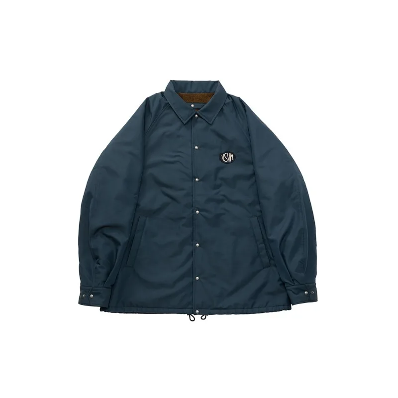24AW High Street VV Fleece-lined Embroidered Loose-fit Jacket Men's Casual Comfortable Coats Men's Clothing Women' Clothes