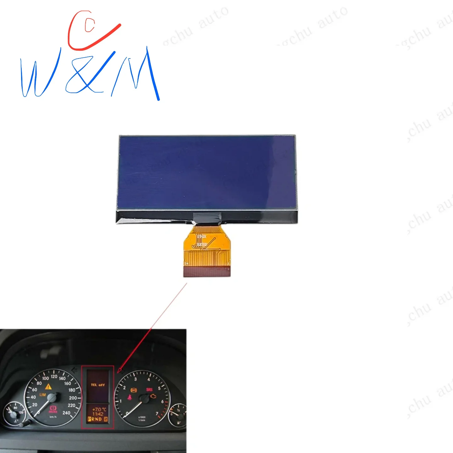 �y�Z�[�����z�����Z�f�X �C���X�g�������g�N���X�^�[ LCD�X�N���[�� A W169 2004-12 B W245 2005-12 7V 100%�V�i A1695400448 0263643242 �v���O�A���h�v���C 2�N�ۏ�