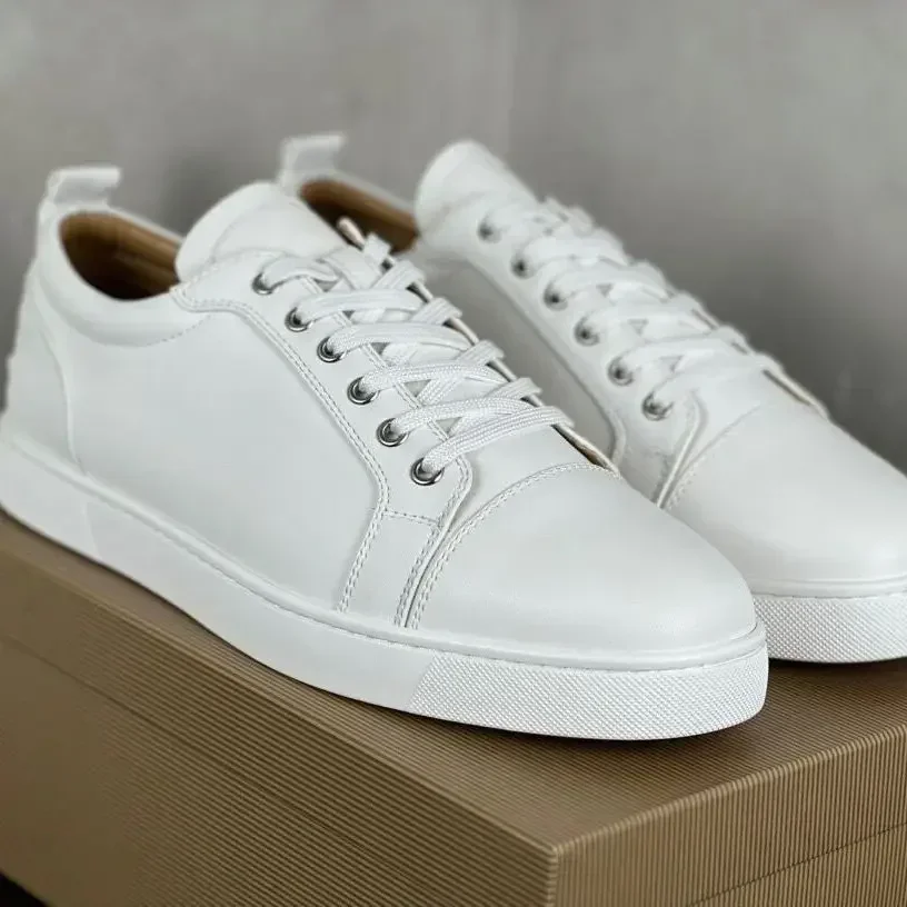 

Мужская обувь размера плюс 48, роскошные дизайнерские белые кроссовки, туфли на красной подошве, мужская обувь высокого качества на заказ