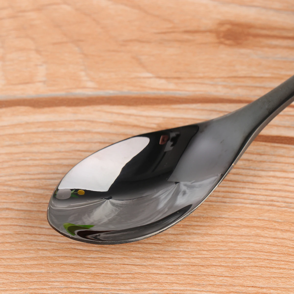

Titanium-plated Black Gold Tea Spoon Hotel Spoons Teaspoon Tableware Stainless Steel Metal