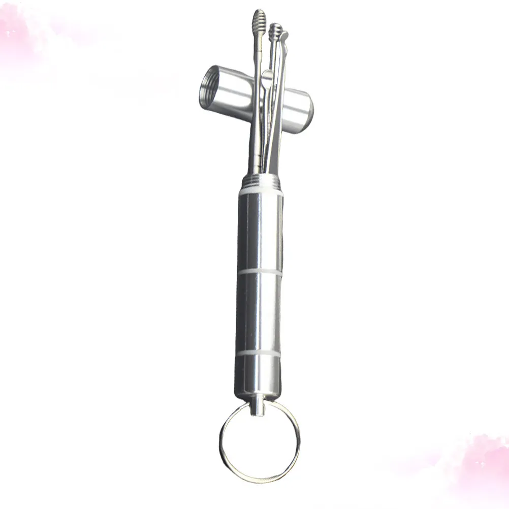 Ergonomic Ear Spoon Set Stainless Steel No Rust Easy Sterilize Skid Resistant Ear Cleaner for Wax Removal Daily Use