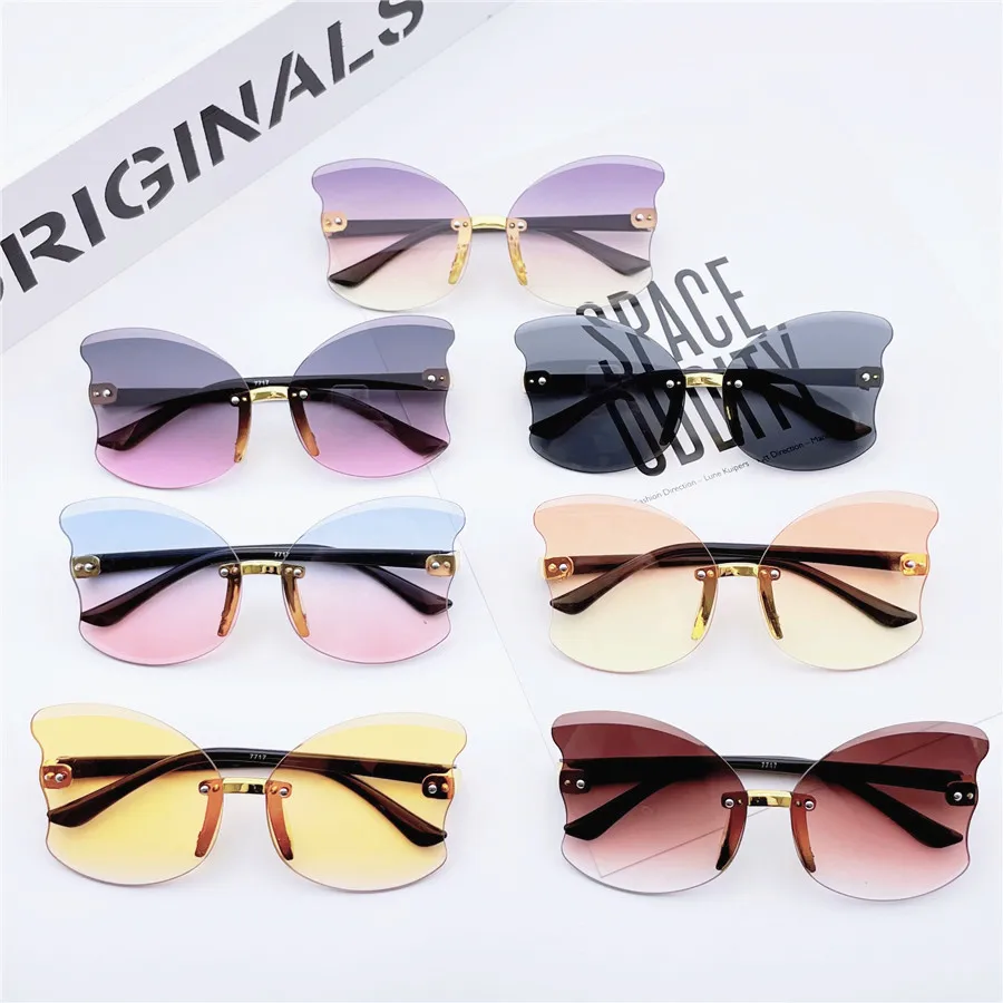 Children Cute Sunglasses Butterfly Shape Glasses Baby Fashion Colors Sunglasses Boys Girls Eyewear