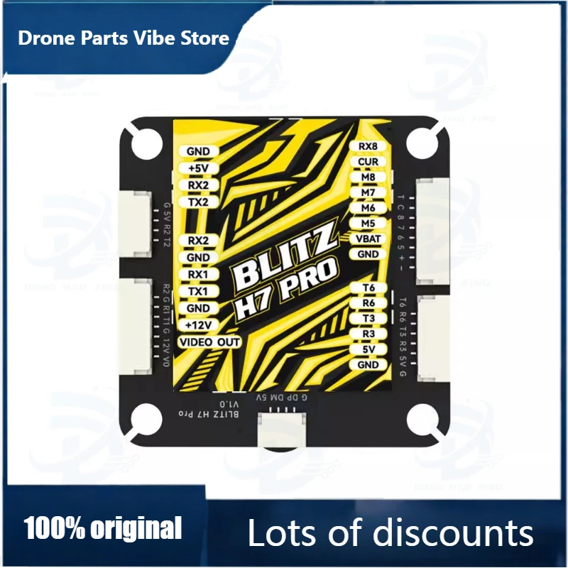 Fy1pcs for IFlight BLITZ H7 Pro Flight Controller ICM42688 OSD AT7456E DPS310 4-8S LIPO Blackbox SD Card 4mm for RC FPV Drone