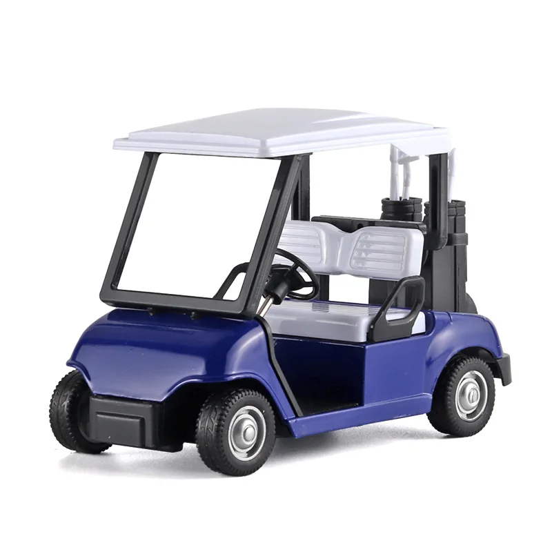 Miniature 1:20 Scale Golf Cart Model Car with Retro Spring Action, Toy Vehicle for Playroom & Outdoor Fun