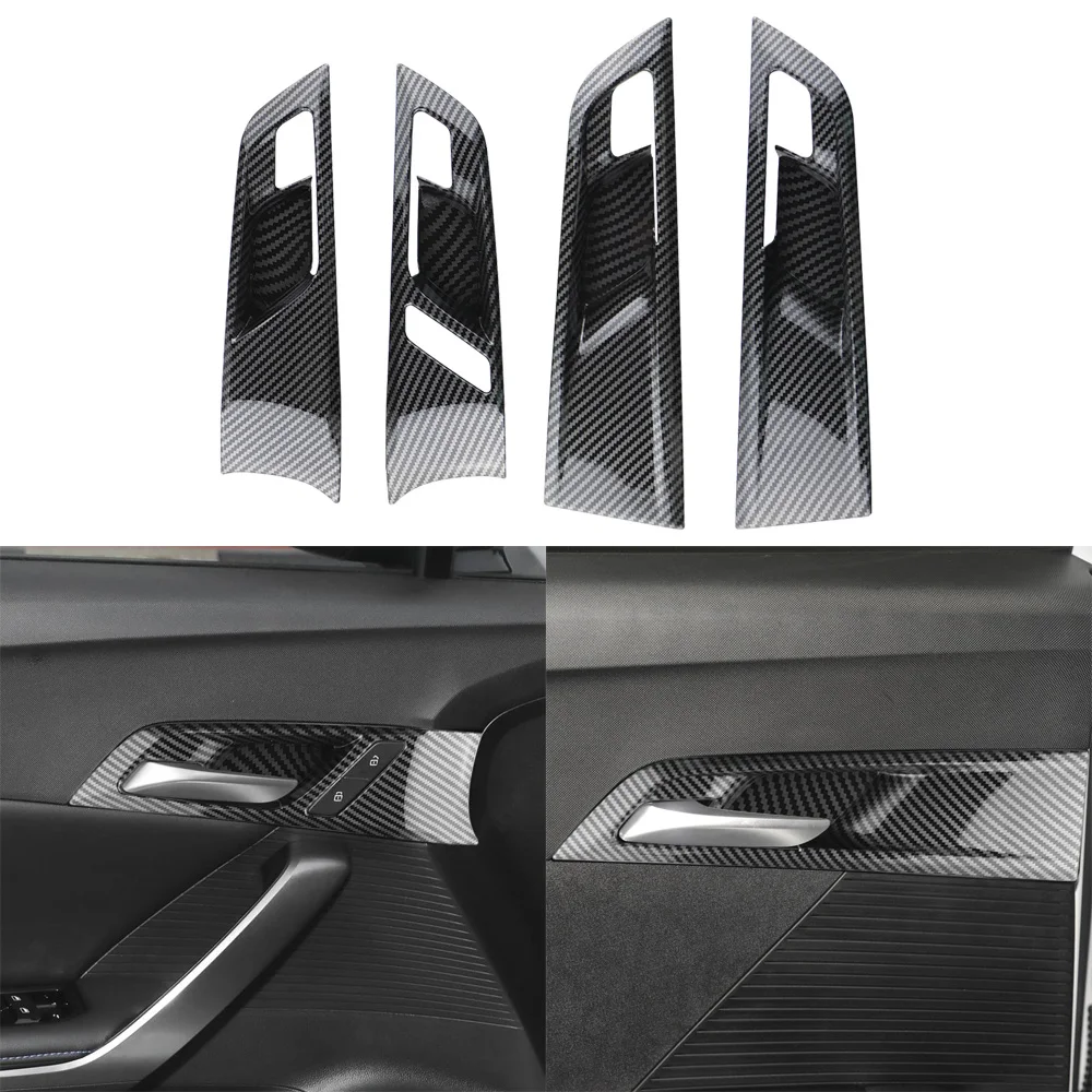 

LHD для MG 4 MG4 EV Mulan 2022 2023 2024 крышка дверной ручки дверная чаша рамка 4 шт. отделка декоративная наклейка аксессуары для интерьера