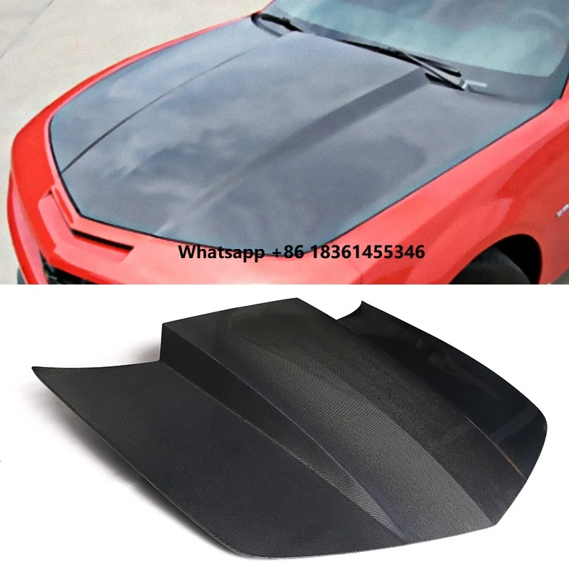 

New Carbon Fiber Hood for 5th Generation 2010-2015 Bumblebee Style with Included Screws