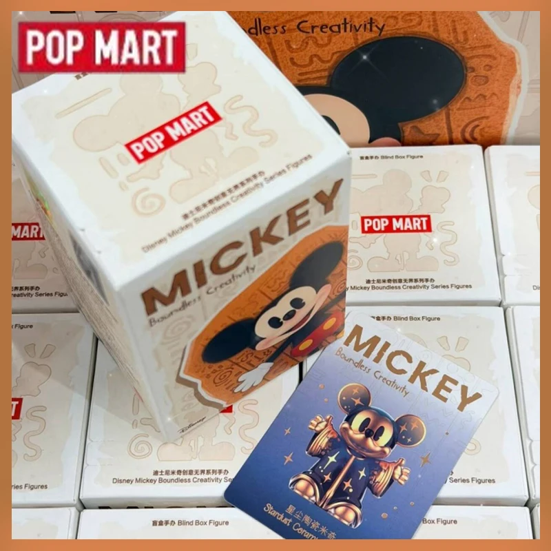 

Disney Mickey Mouse Creativity Without Borders Series Popmart Genuine Box Mystery Box Cool Collect Model Xmas Gifts