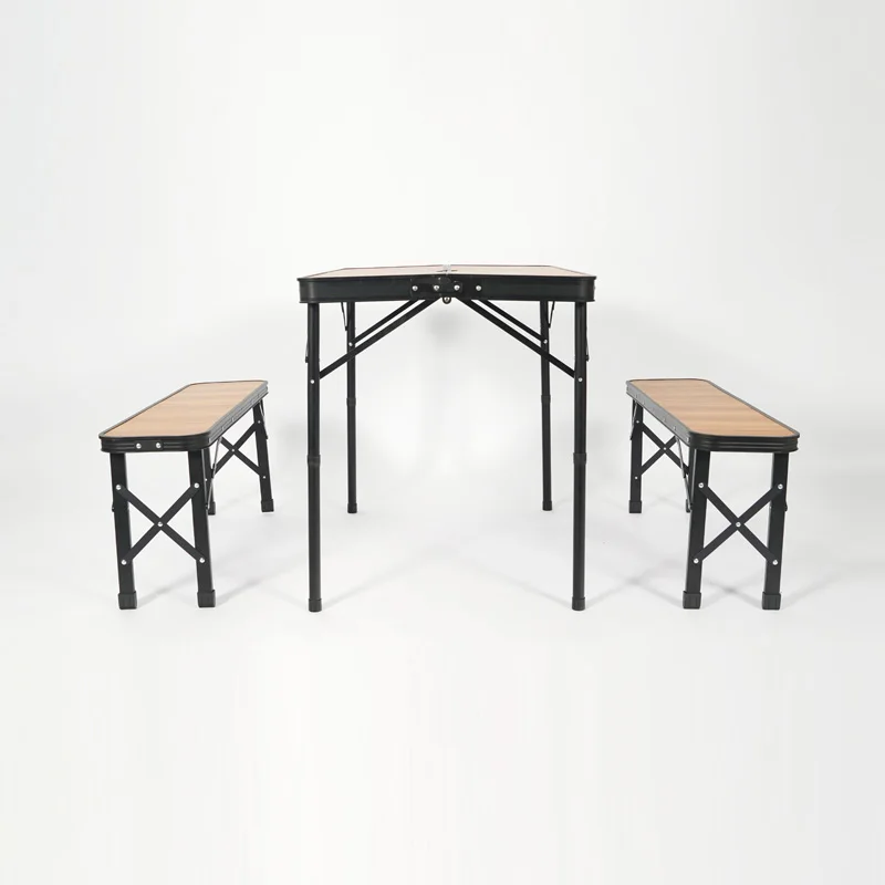 

Портативный стальной стол и набор стульев, складной обеденный стол для парка, сада, отелей, кемпинга, дворов