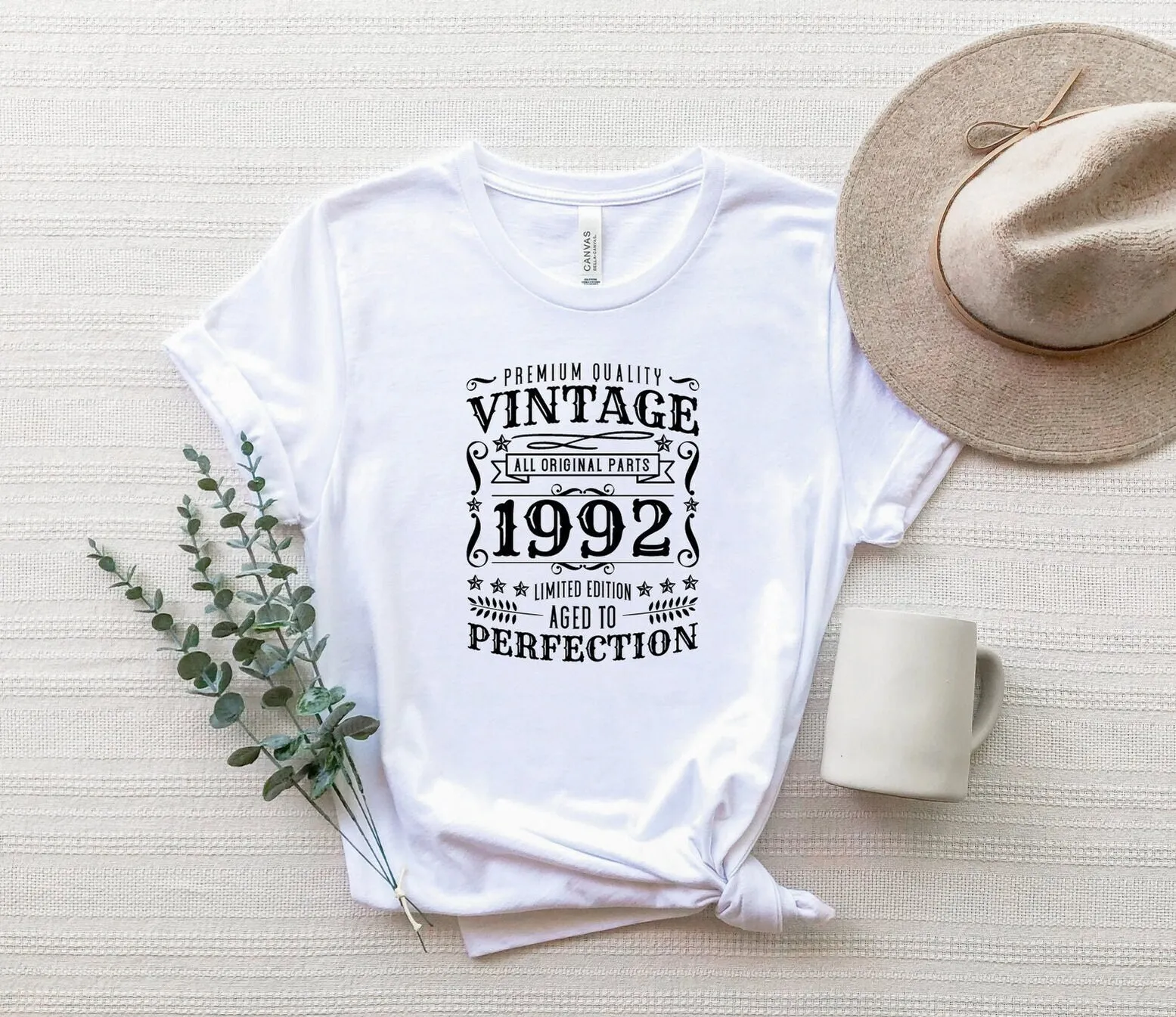 Vintage 1992 Aged To Perfection T Shirt 30Th Birthday Limited Edition Funny