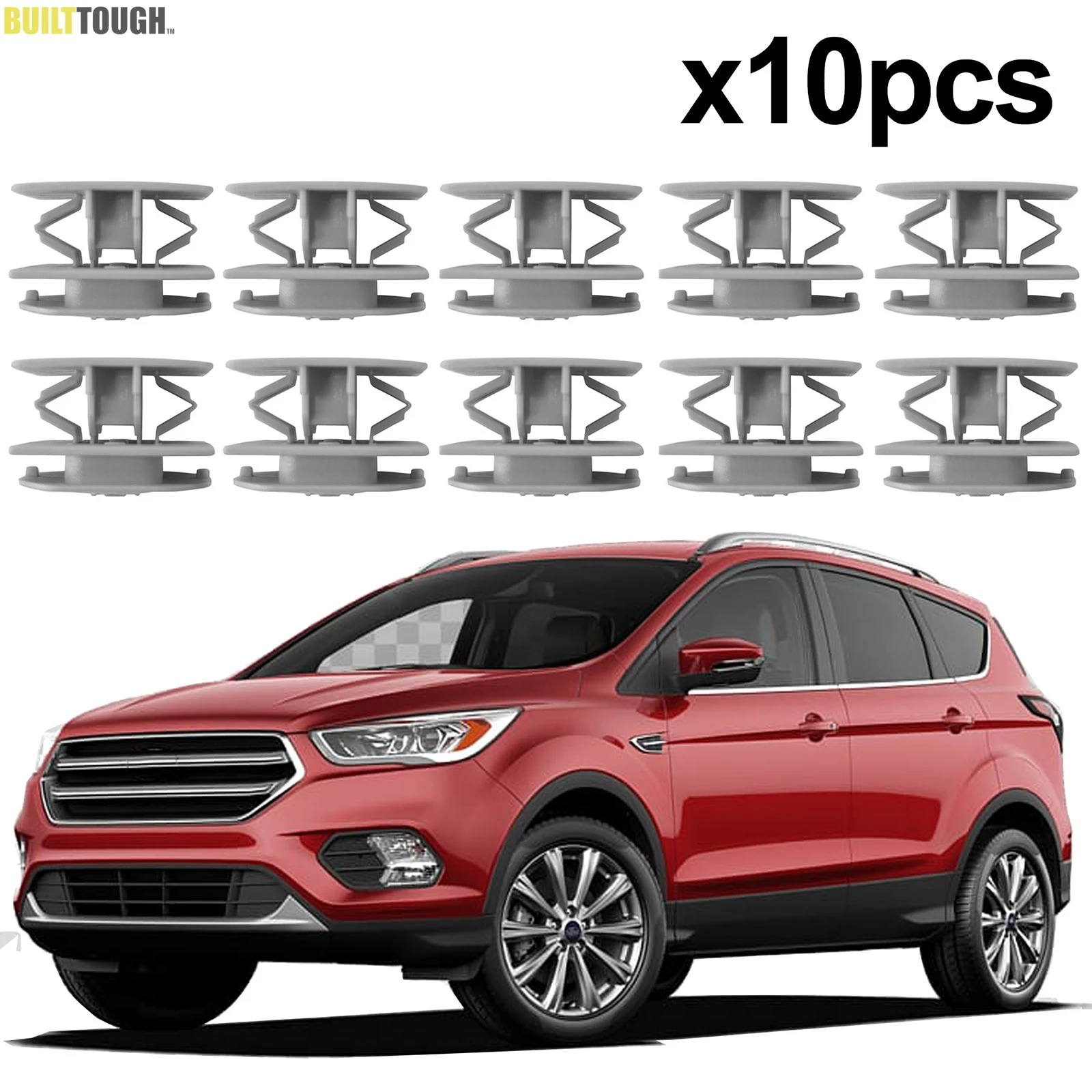 10x For Ford Kuga Escape Mondeo Fusion Cmax Transit Ecosport Side Skirt Sill Rocker Panel Moulding Trim Cover Clips Pin Retainer