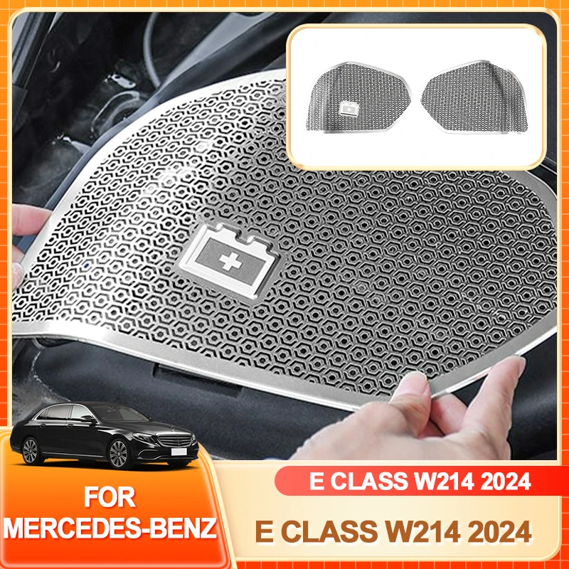 

Interior Stickers Stainless Steel Cabin Dust Decoration Cover Trim For Mercedes Benz E Class W214 2024 Car Styling Interior Acce